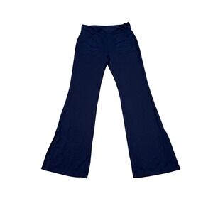 Maeve Anthropologie Ponte Pants Womens Small Black Pull On Wide Leg Stretch